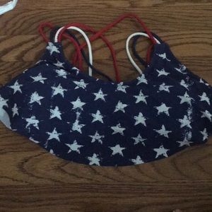 Patriotic bikini top